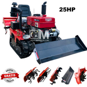 mini tractor agrícola motor de 25hp micro tillage