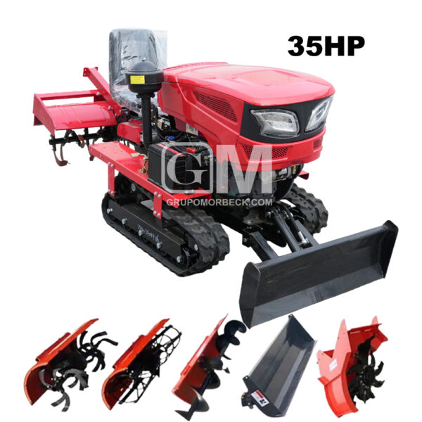 mini tractor agrícola motor de 35hp
