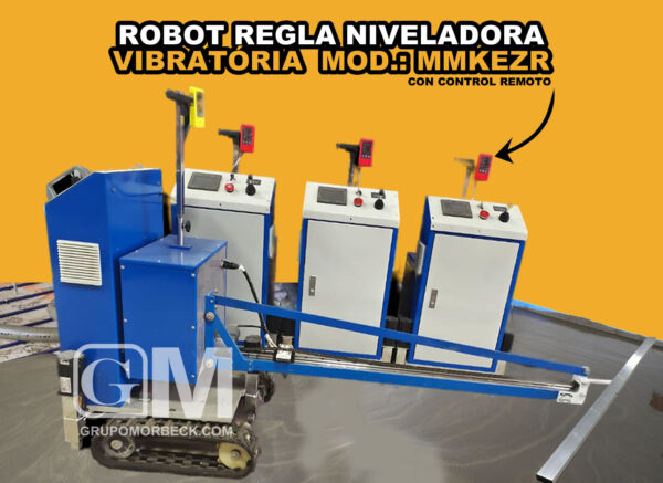 Regla vibratoria Robot de nivelacion de concreto